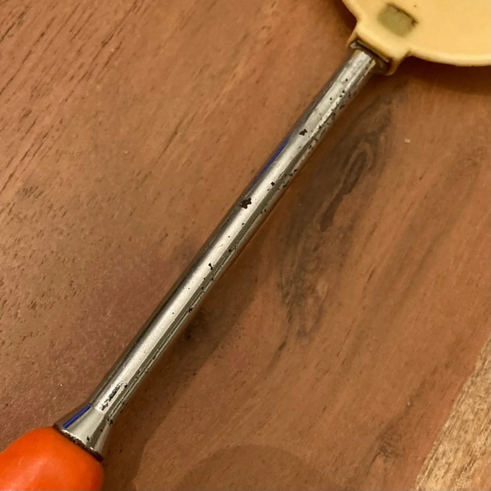 Vintage‎ probus Orange and Tan Nylon Cooking Spoon